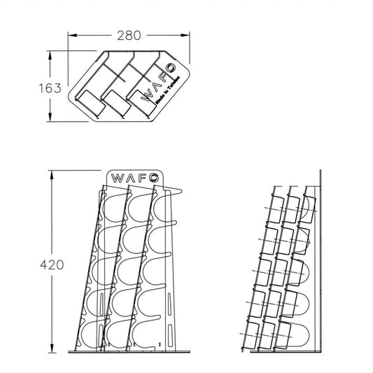 WAFO_ 15顆裝粉杯座_3x5_右手取用